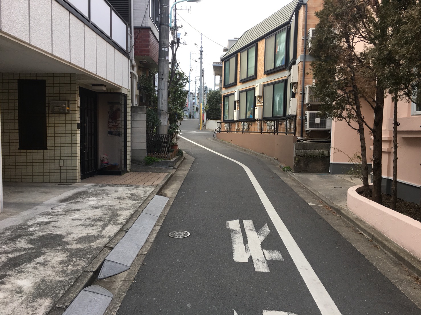空蝉橋近くの出世稲荷神社への行く途中