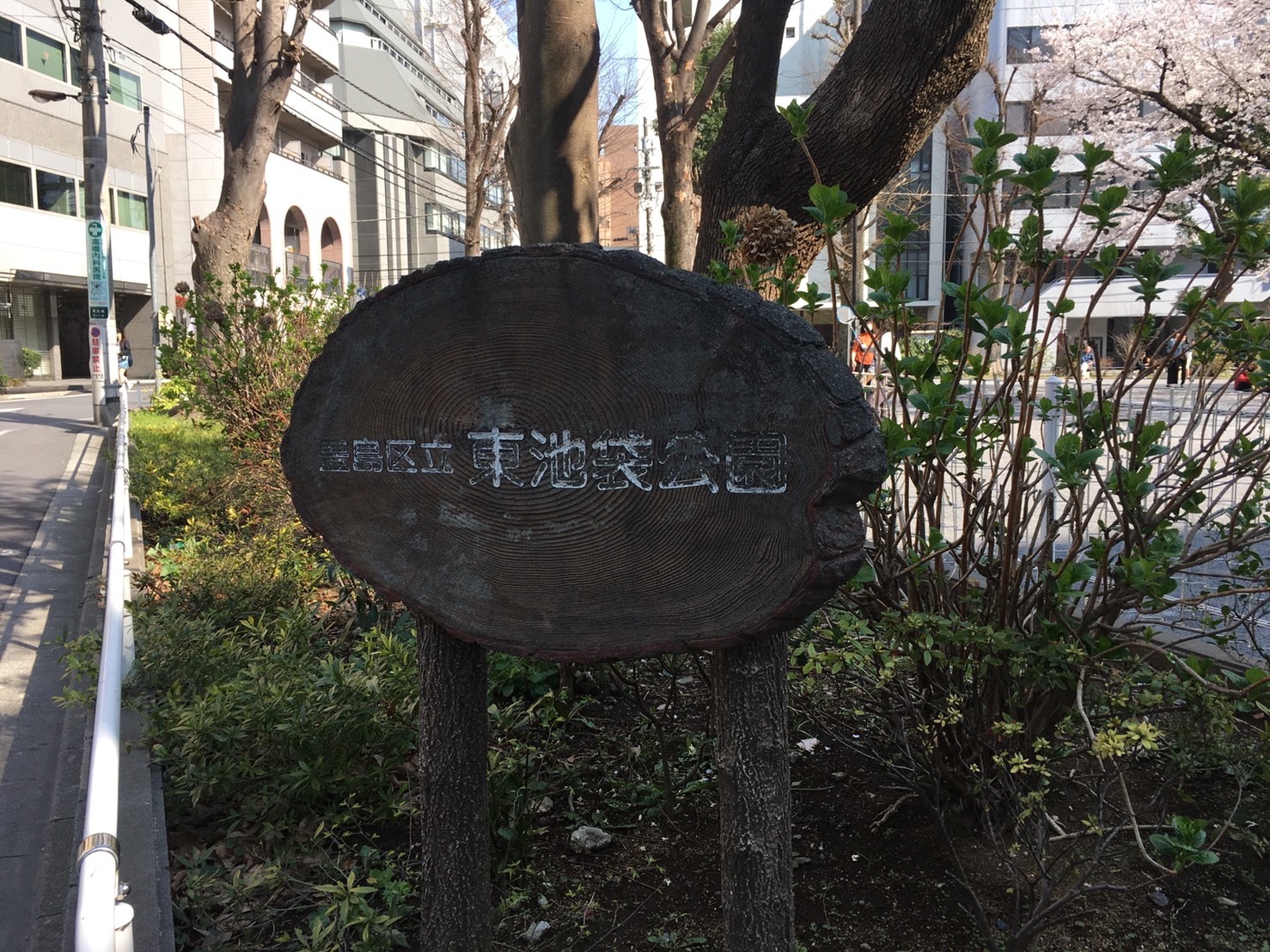 【池袋駅】春爛漫!桜を見に行こう!池袋東口の満開コースの東池袋公園入り口