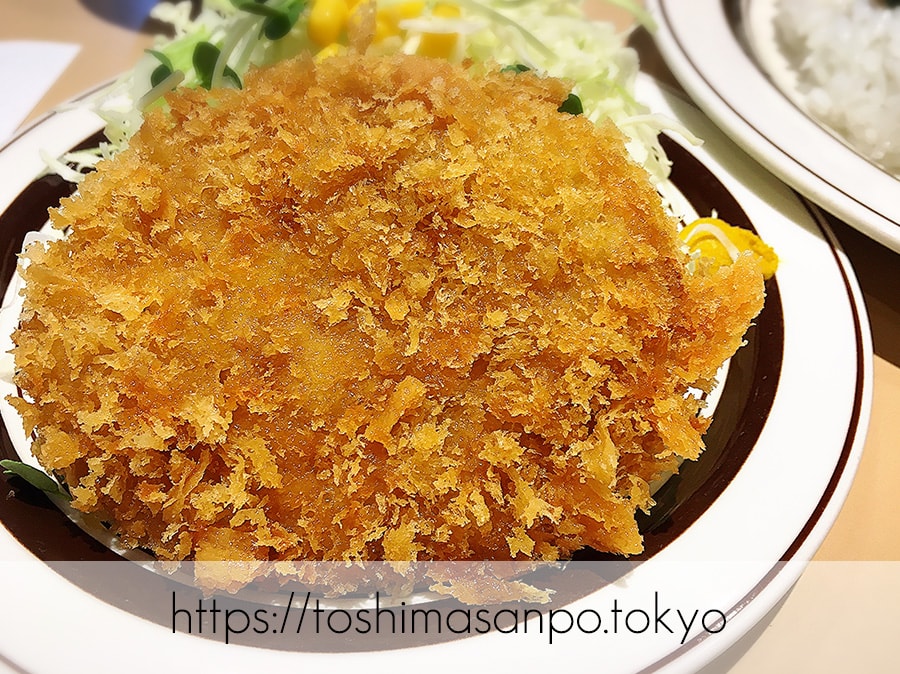 【大塚駅】安い!多い!飽きない!美味しい!最高デブ食!「キッチンABC 南大塚店」の追記:オリエンタルライス・セットBのメンチカツのメンチカツ