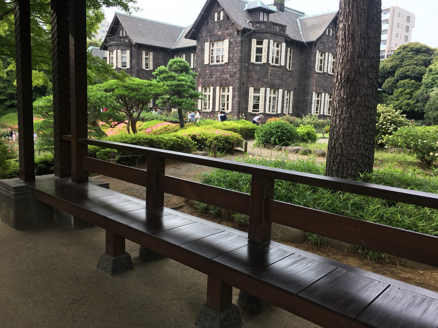 【上中里駅】バラが咲き誇る日英が混ざる庭園「旧古河庭園」の展望台
