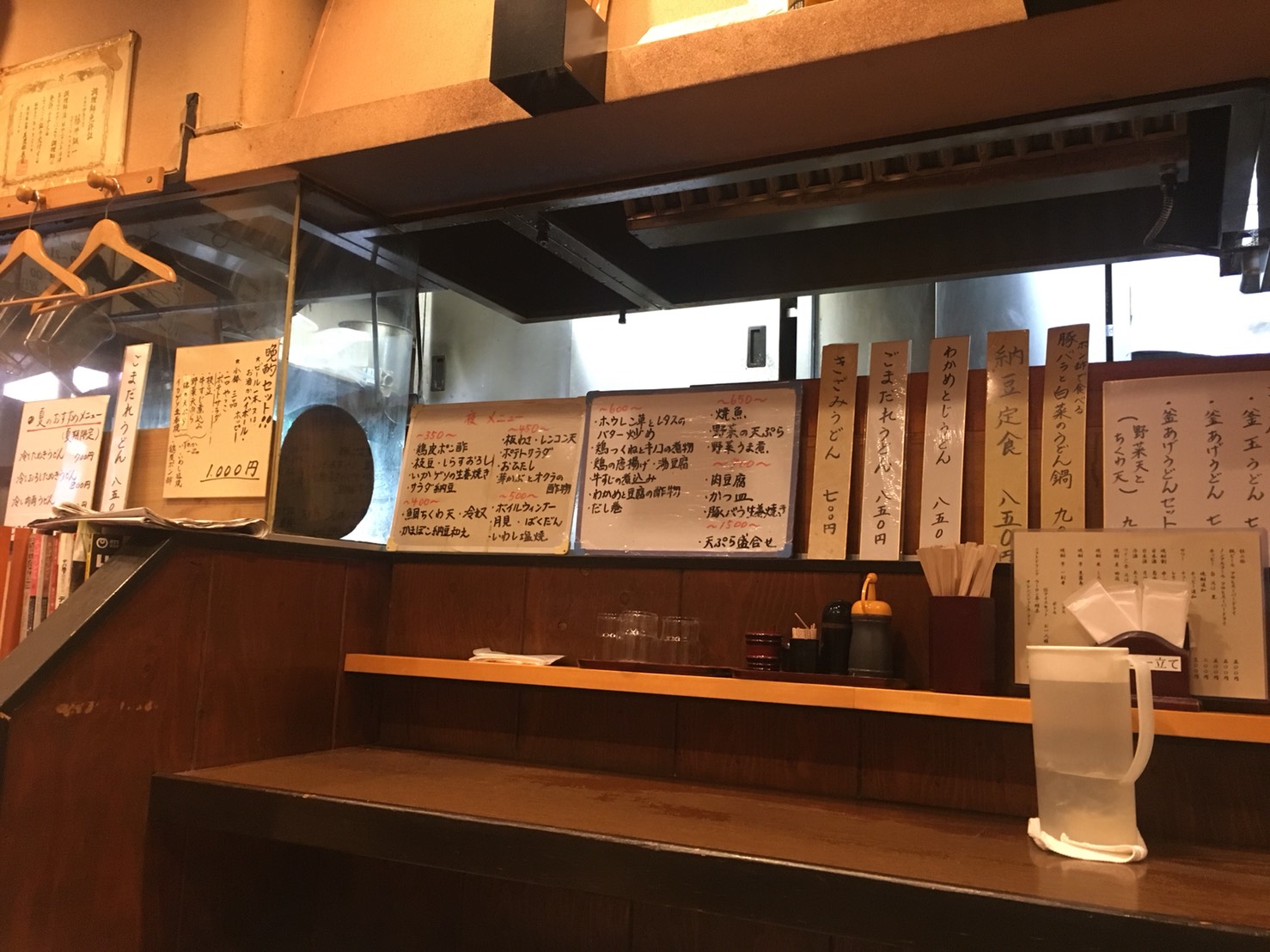 【大塚駅】関西風手打ちうどんチュルッとしたいよね「ふじ誠」の店内2