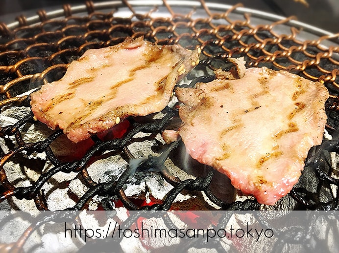 【大塚駅】A5ランク黒毛和牛コスパ良し!「頂きまんもす」で超絶美味しいラムしゃぶを頂きまんもす。の上タン塩焼き