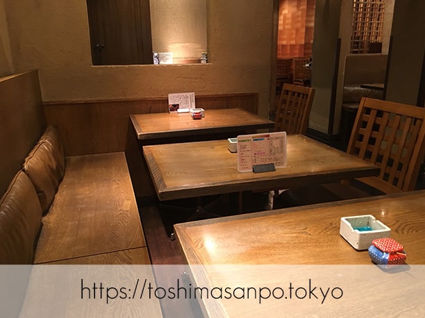 【池袋駅】いつも違う美味しいお蕎麦が楽しめる「宮城野」の店内