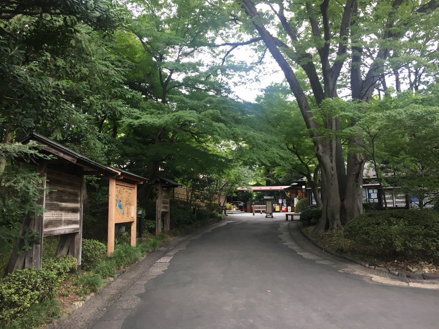 【飯田橋駅】江戸時代の中国趣味豊かな景観で一句「小石川後楽園」の小石川後楽園の出入口から入った道