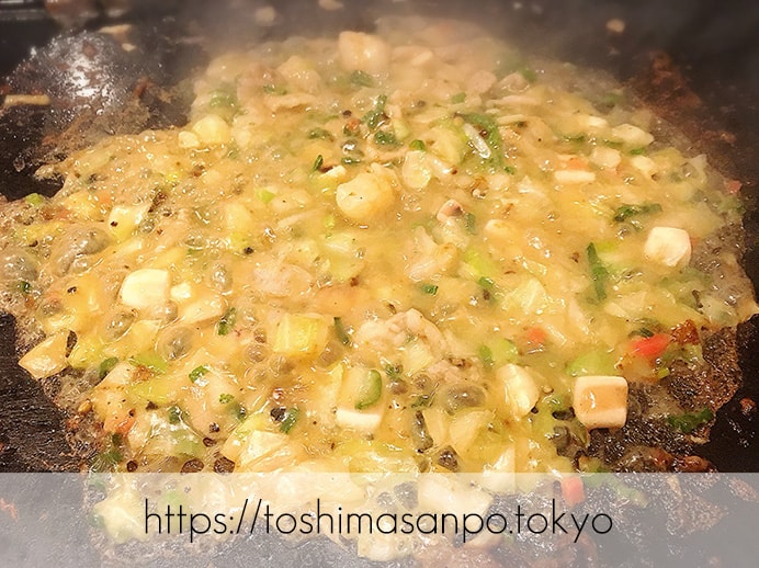 【池袋駅】この上ない美味発見!お好み焼き・もんじゃの最上級ってここ!?「灼楽(しゃくら)1号店」の灼楽MIXもんじゃ