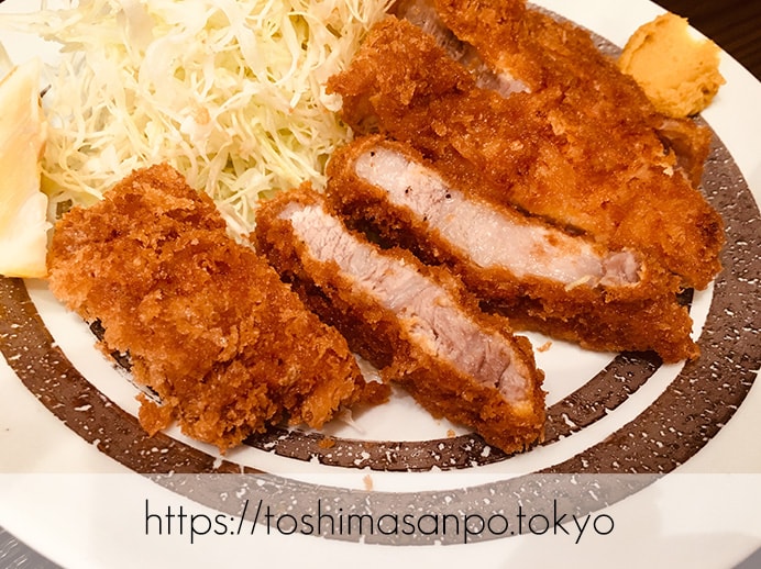 【巣鴨駅】駅から1分!いつでも安心のやさしい味「巣鴨 ときわ食堂 駅前店」ランチでも夜でも最高の追記1:リブロースカツ定食のリブロースカツ