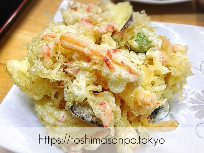 【ふじみ野駅】惚れ込んじゃった武蔵野うどん!「手打ちうどん 永井」のかき揚げ