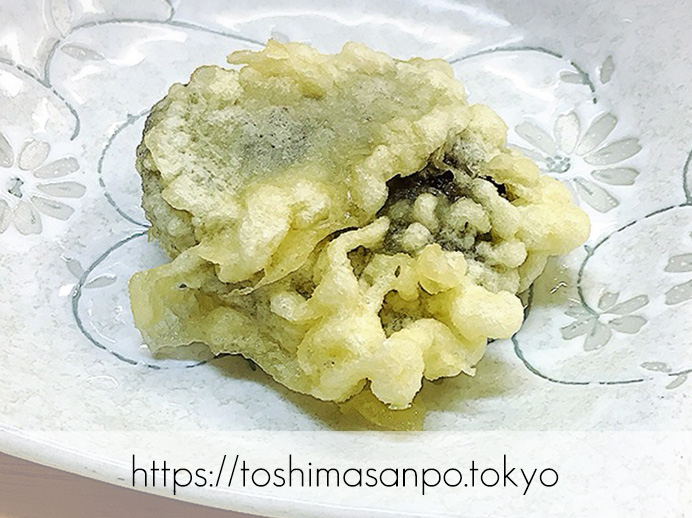 【ふじみ野駅】惚れ込んじゃった武蔵野うどん!「手打ちうどん 永井」の天ぷらしいたけ(どんこ)