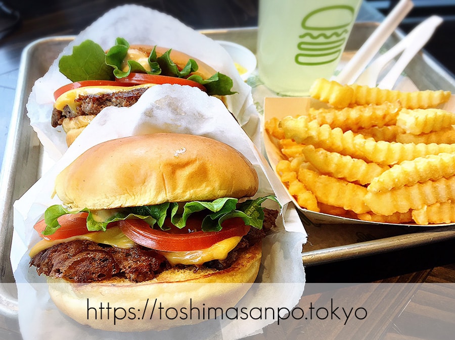 【新宿駅】豊島区へ出店熱望!NY発ハンバーガー「シェイクシャック」のシャックバーガーとフライ