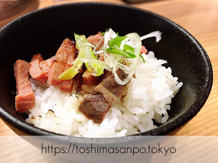 【池袋駅】肉がメイン!新感覚のローストビーフ油そば「ビースト 東池袋店」の無料の肉ご飯