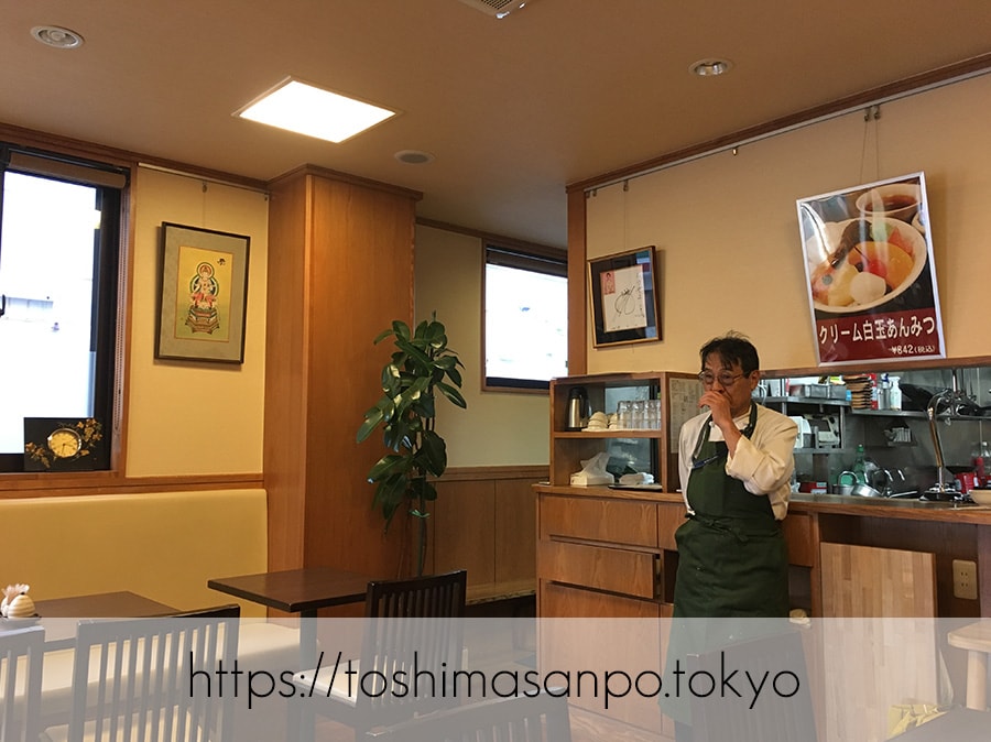 【巣鴨駅】お散歩途中に立ち寄りたい!丁寧で大人な洋食がとっても美味しい「お食事と甘味 たけやま」の店内1