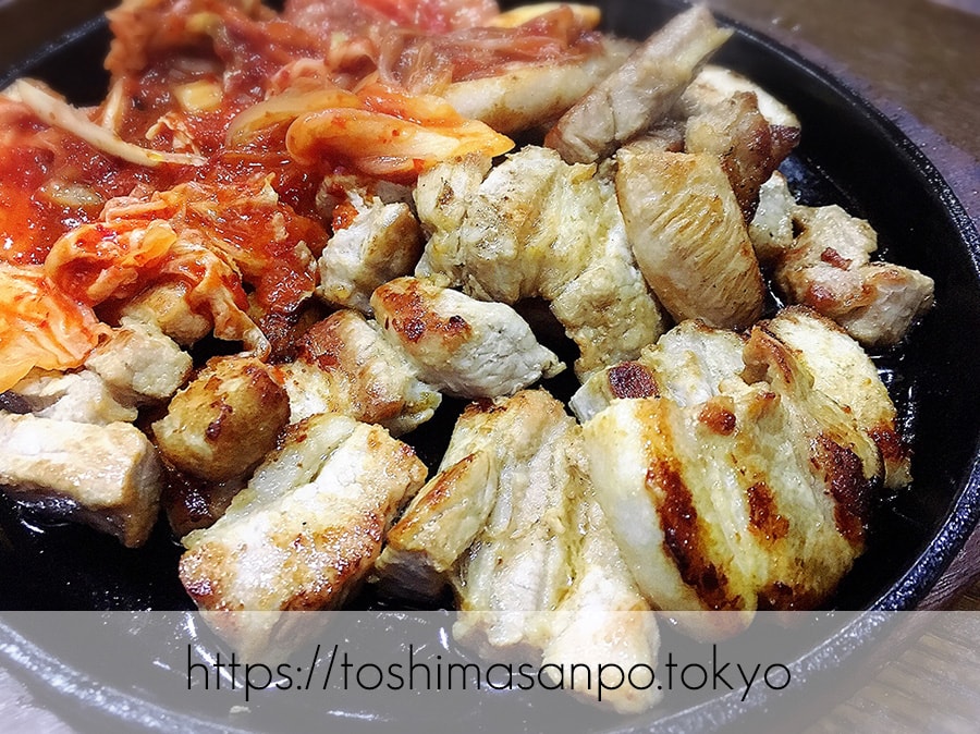 【池袋駅】気軽に手軽に安く韓国家庭料理が楽しめる「イモチャン」ニラチヂミがナイス!のサムギョプサル