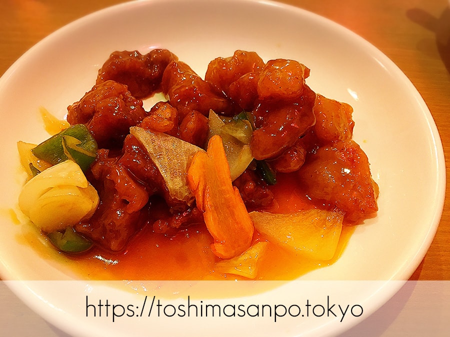 【大塚駅】超あったかな店主が迎えてくれるコスパ高めの台湾系な中華料理居酒屋「福文酒家」の酢豚