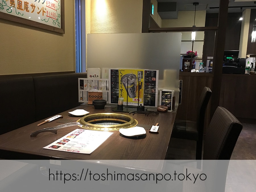 【池袋駅】朝5:00まで営業!A5黒毛和牛に大満足。茨城県産常陸牛一頭買いの「勇里庵」の店内3