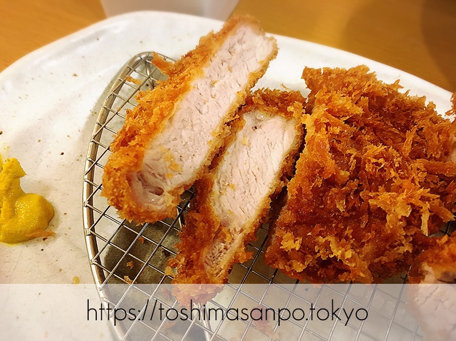 【池袋駅】百貨店ならではの良サービス!十五穀米も嬉しいプチリッチなとんかつ「○かつ亭 西武池袋店」の大ロースかつ膳のズーム