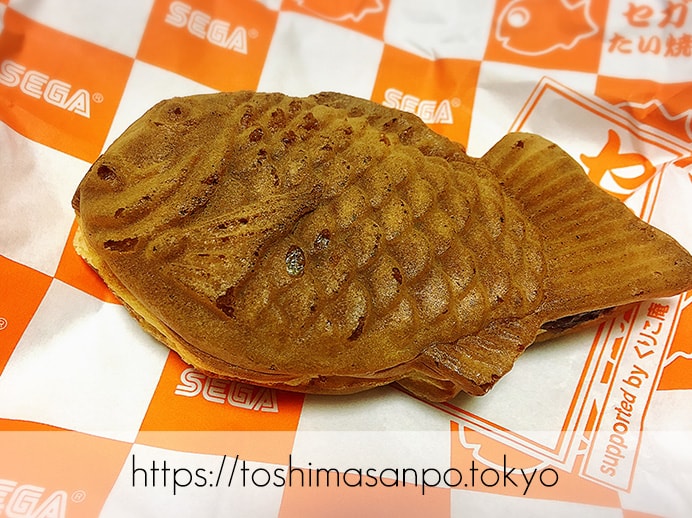 豊島区・池袋駅周辺:散策のお供にたい焼き食べよう〜!美味しいと有名な5店舗をご紹介。のセガの小倉あんたい焼き