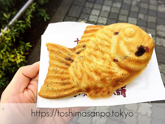 豊島区・池袋駅周辺:散策のお供にたい焼き食べよう〜!美味しいと有名な5店舗をご紹介。の鳴門鯛焼本舗池袋西口店の十勝産あずき