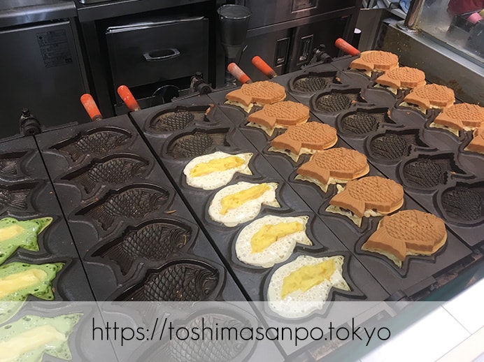 豊島区・池袋駅周辺:散策のお供にたい焼き食べよう〜!美味しいと有名な5店舗をご紹介。の味咲き池袋西武店の焼き機