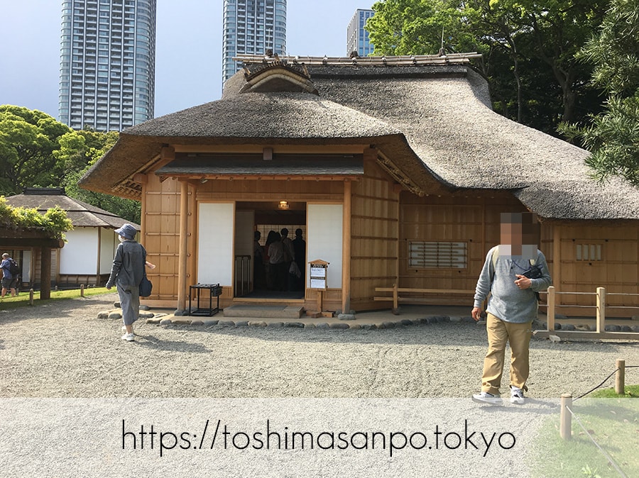 【汐留駅】水上バスにも乗れる!東京湾から繋がる江戸時代の広大な庭園「浜離宮恩賜庭園」の風情。の浜離宮恩賜庭園の鷹の御茶屋