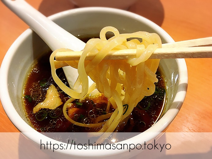【池袋駅】ふわ〜っと広がる風味が最高!上品な贅沢ラーメンが大人気の「らぁ麺 はやし田 池袋店」のつけ麺の麺