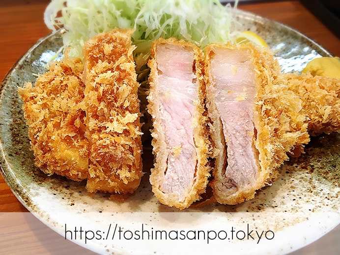 【大塚駅】じっくり揚げ系!脂が溢れるロースとんかつコスパ高すぎ「とんかつ逸業(いつぎょう)」のロースカツランチ