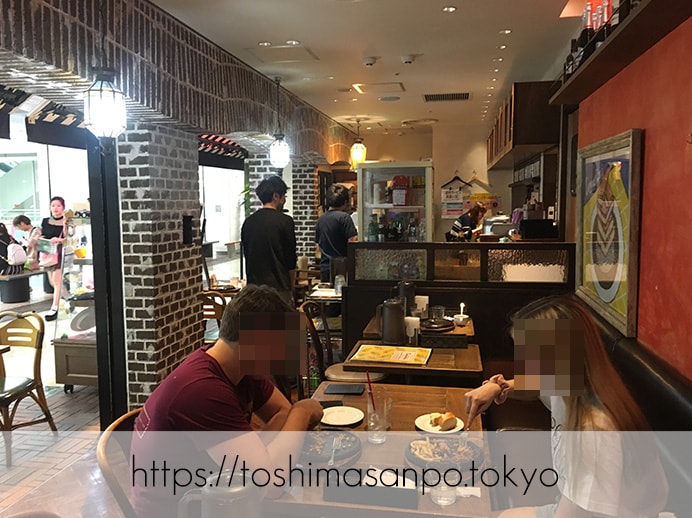【池袋駅】ありそうでなかった!カフェ利用もできる手軽な洋食ビストロ「ティガボンボン」の店内