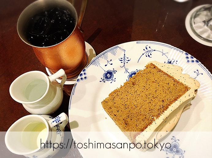 【池袋駅】ハイマート跡に「椿屋カフェ」オープン!クレミア生クリームソフトが食べられるう〜♡のプレミア紅茶シフォンのセット