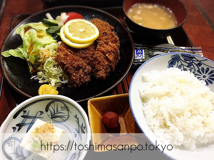 【東長崎駅】創業から53年の老舗!とんかつの他にも目移りするいろいろ定食♪しかも安いの「よねだ家」の上とんかつ定食(豚ロース)