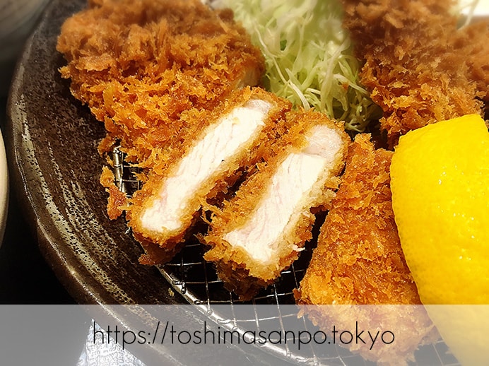 【池袋駅】あの和幸と少し違う!バッチリ美味しい&おかわり自由「とんかつ 和幸 東武池袋店」の和幸定食のロースかつ