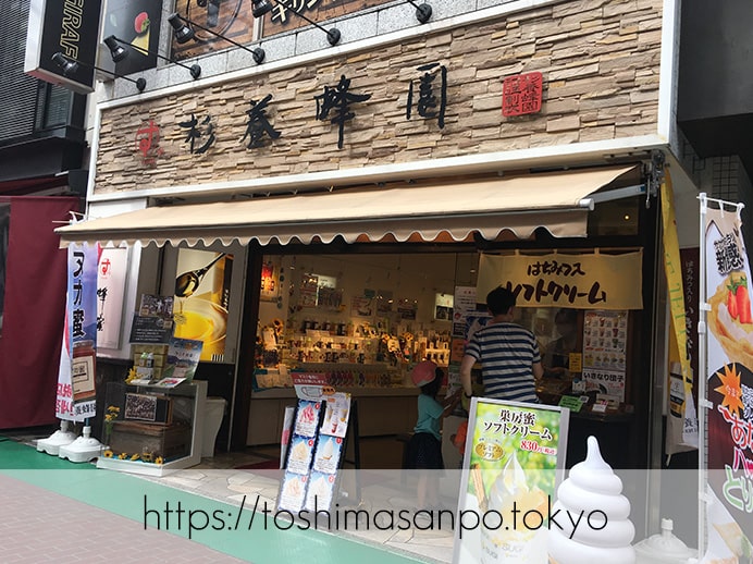 【巣鴨駅】お気に入りのはちみつ屋さん発見♡人気はちみつ博士も監修の「杉養蜂園」ソフトクリームもおすすめ!の店舗