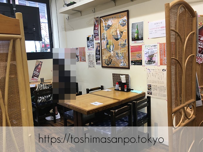 【大塚駅】店名変わって一新・サックリ天ぷらが美味しい&変わり蕎麦たくさんの「天麩羅秋光 大塚店」の店内